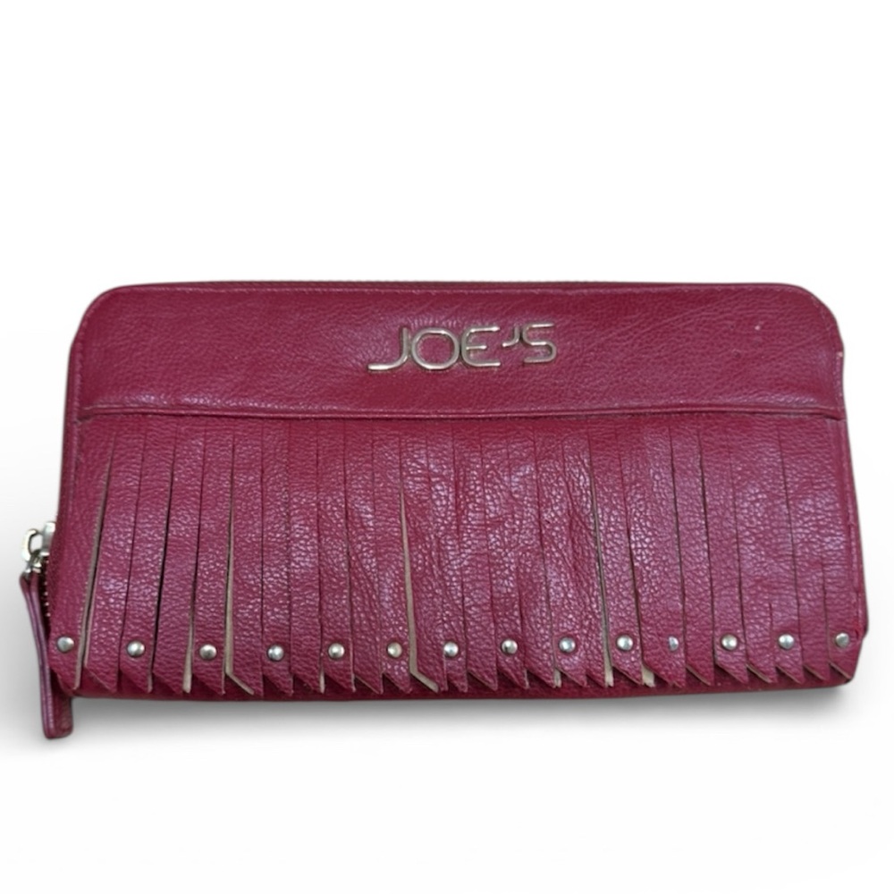 Chic Magenta Fringe Clutch EUC